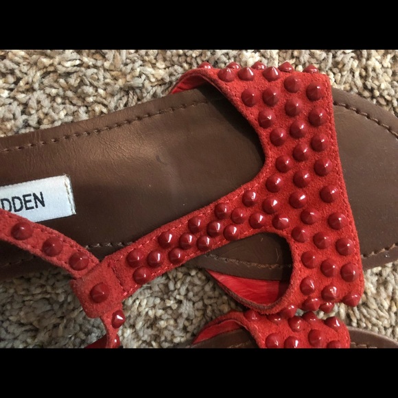 Red Steve Madden sandals - Picture 3 of 4